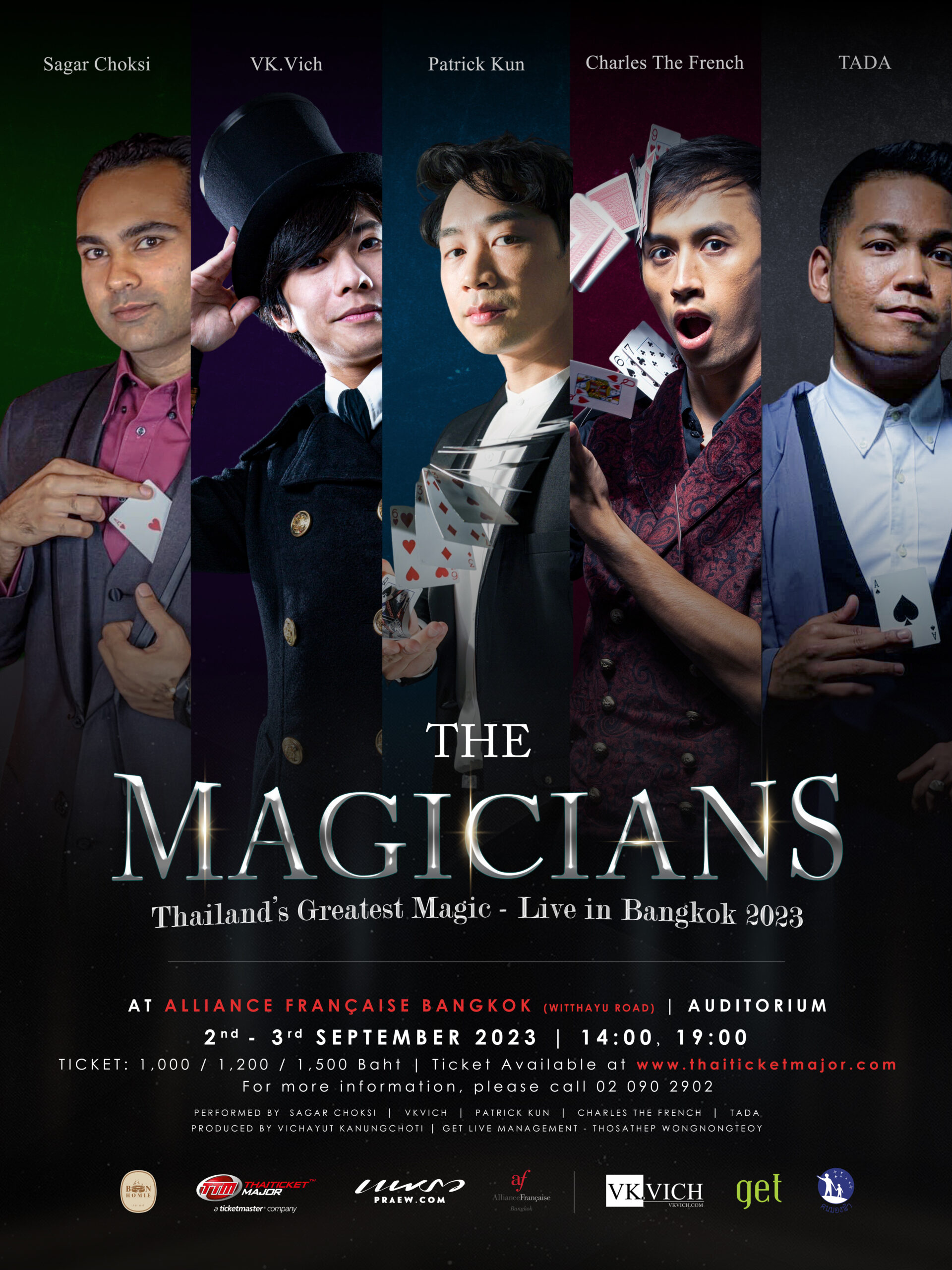 VK.Vich Vichayut Kanungchoti วิชยุตม์ คนึงโชติ มายากล รับแสดงมายากล Magic Class มายากลเวที การแสดง Stage Magic อีเว้นท์ THE MAGICIANS - Thailand's Greatest Magic - Live in Bangkok 2023 มายากลระดับโลก Patrick Kun, Sagar Choksi, Charles The French